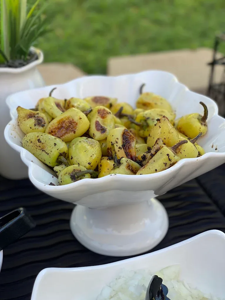 Grilled peppers
